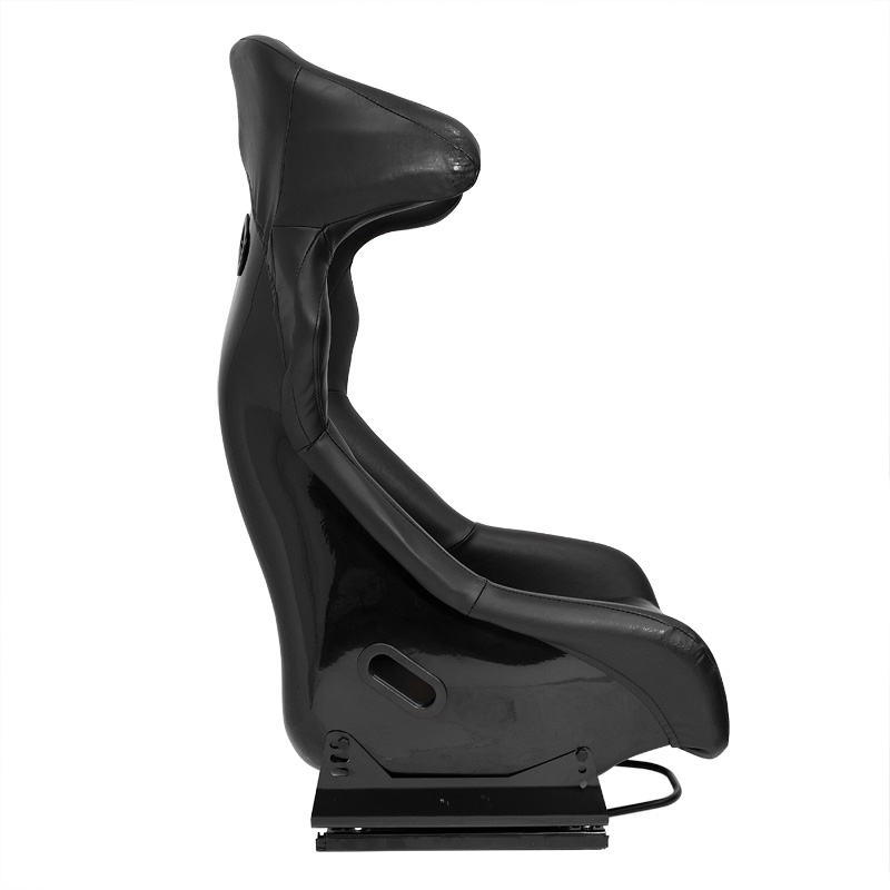 Siège baquet 'FS' - Simili Cuir Noir - Dossier fixe en polyester - incl. glissières