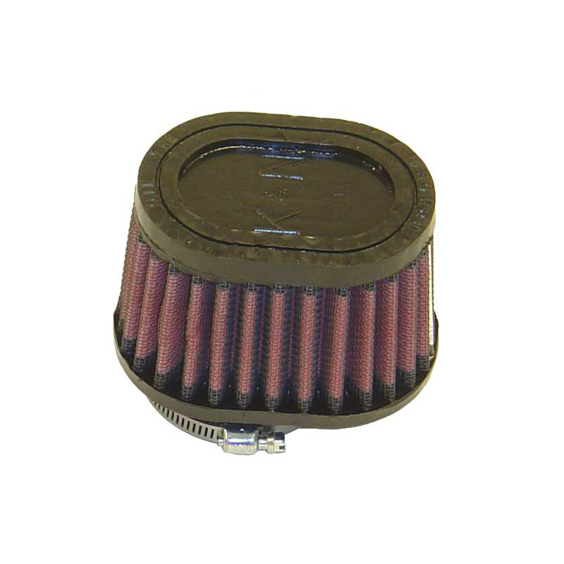 K&N Filtre à Air Universel Ovale/Conique 51mm raccordement décentrée, 102x76mm de base, 89x64mm en haut, 70mm hauteur (RU-1820)