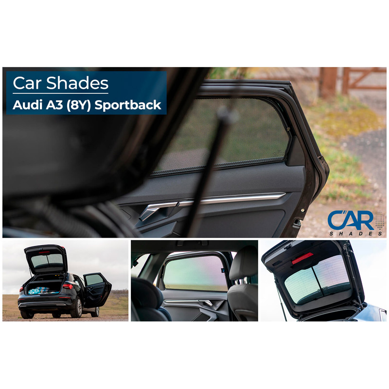 Set de Car Shades sur mesure pour Audi A3 8Y 5 portes 2020- (6-pièces)