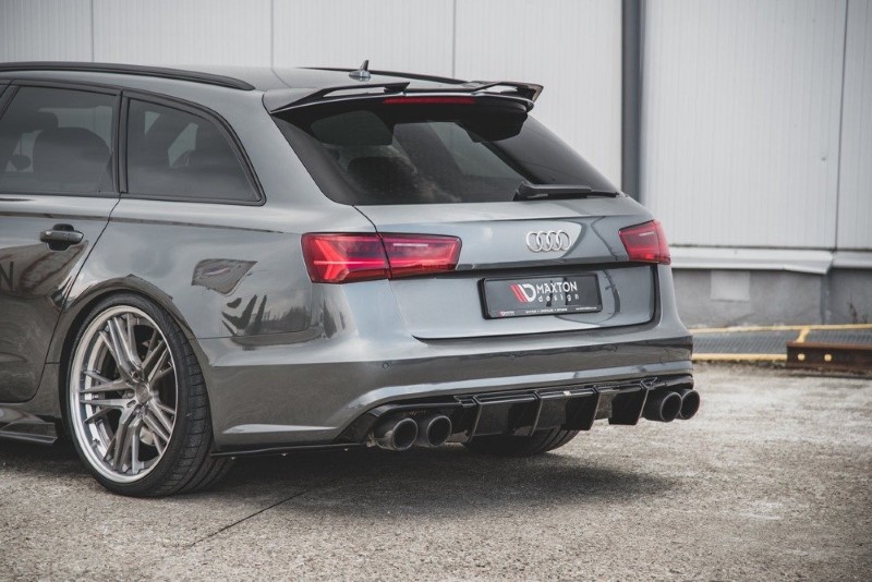 Diffusor Audi S6 / A6 S-Line C7 FL Glanzend Zwart