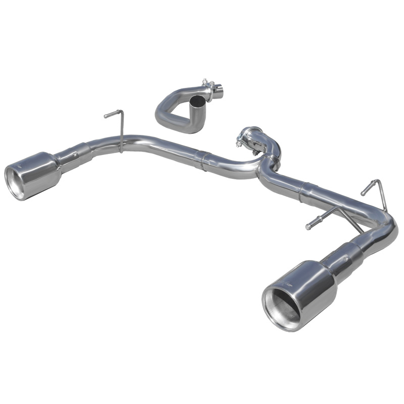 100% Inox Échappement Double sans silencieux sur mesure pour Fiat 500 Abarth 1.4T-Jet (135-160cv) 2008- + Cabrio 2010- 102mm (Ø48mm)