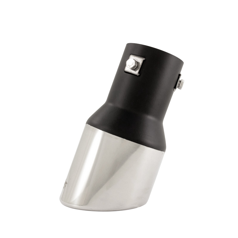 Simoni Racing Embout d'Échappement Rond/Oblique Inox - Ø90xL175mm - Montage ->57mm