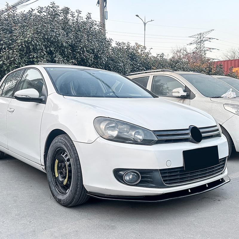 Spoiler avant sur mesure pour Volkswagen Golf VI 2008-2012 excl. GTi/R (ABS Noir luisant)