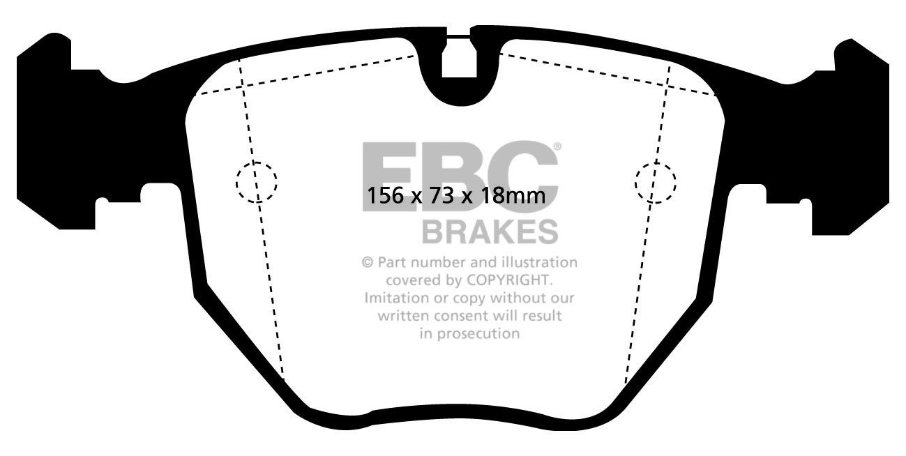 EBC Brakes VW Caravelle 1.9 82-90 Remblokken voorzijde greenstuf