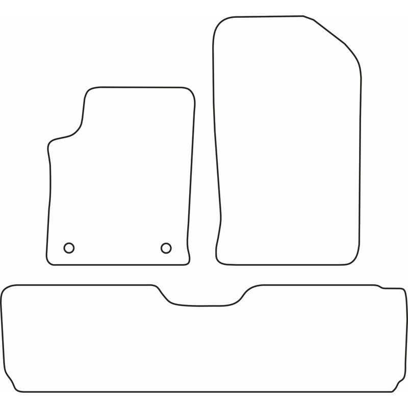 Set de tapis de sol en velours sur mesure pour Citroen Xsara Picasso 2000-2006