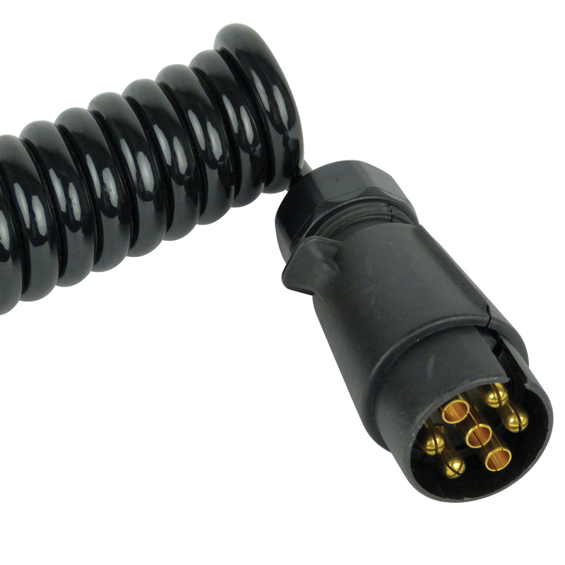 Carpoint Rallonge pour Remorque Spiral 7-broches - Prise mâle et femelle