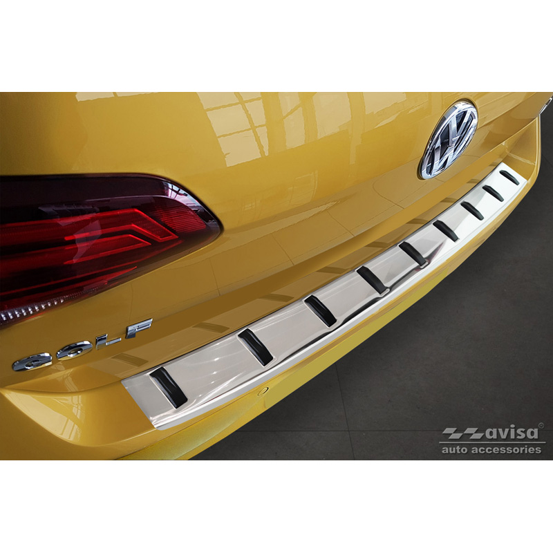 Protection de seuil arrière inox sur mesure pour Volkswagen Golf VII HB 3/5-portes 2012-2017 & Facelift 2017-2019 'STRONG EDITION'