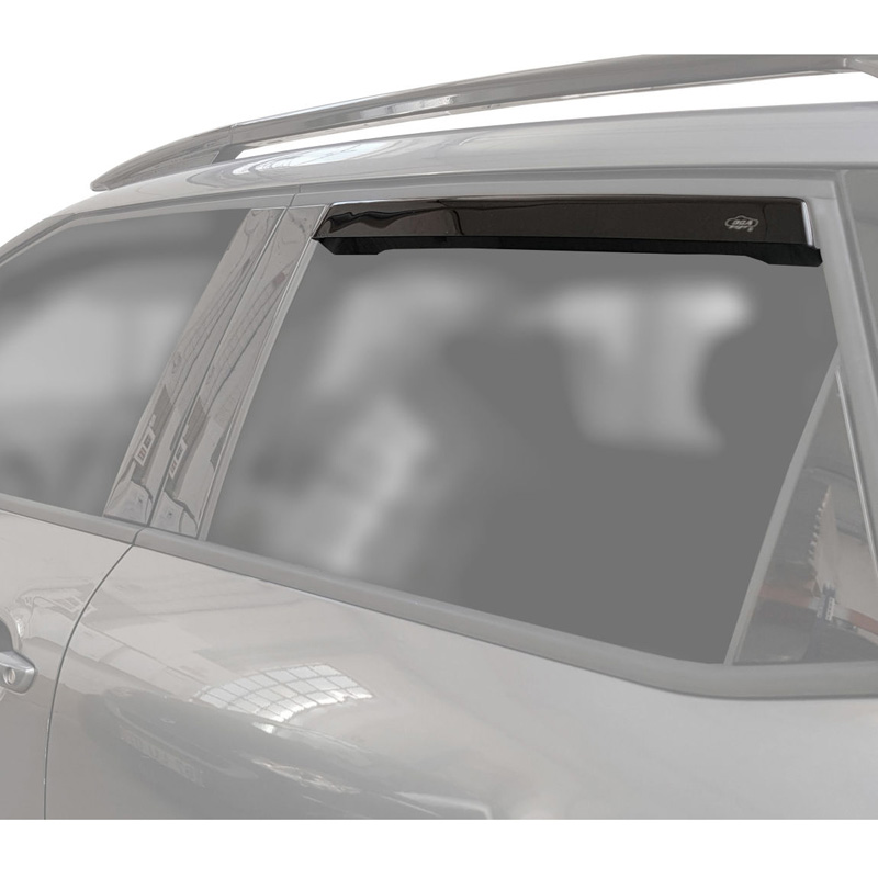 DGA Déflecteurs d'Air (Arrière) sur mesure pourMitsubishi Triton (L200) Double Cab 2015- & Fiat Fullback Double Cab 2016- (2-pièces)