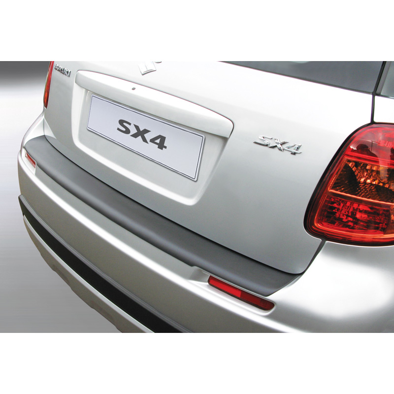 Protection de seuil arrière (ABS) sur mesure pour Suzuki SX-4 Noir