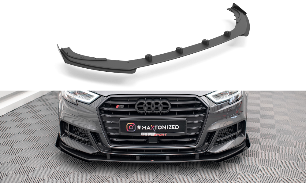 Voorspoiler met Canards Street Pro Audi S3 Sportback 8V FL Maxton