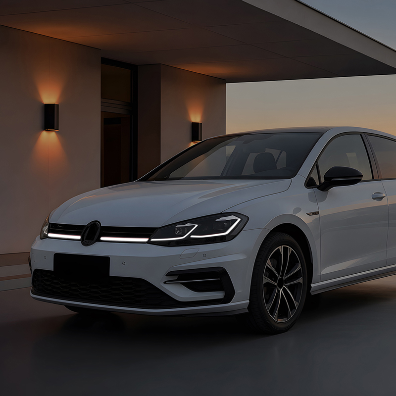 Grill en Optique-R avec Bande-LED sur mesure pour Volkswagen Golf VII (7.5) HB/Variant Facelift 2017-2020