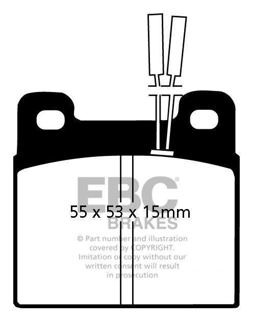 EBC Brakes ALFA ROMEO Alfa 75 2.0 TD 85-92 Remblokken achterzijd