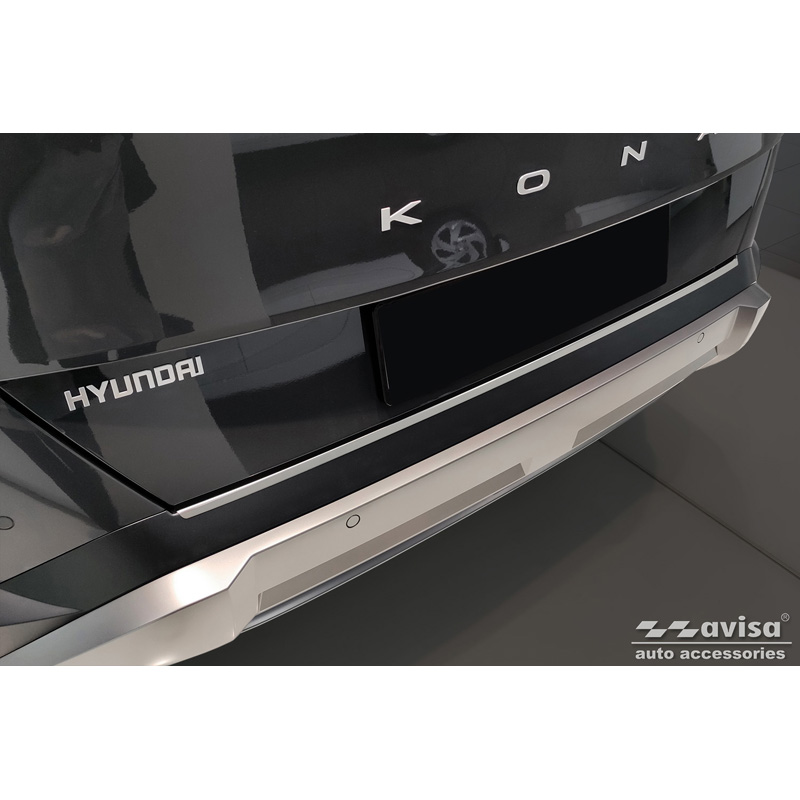 Protection de seuil arrière inox sur mesure pour Hyundai Kona II (SX2) excl. N-Line 2023-