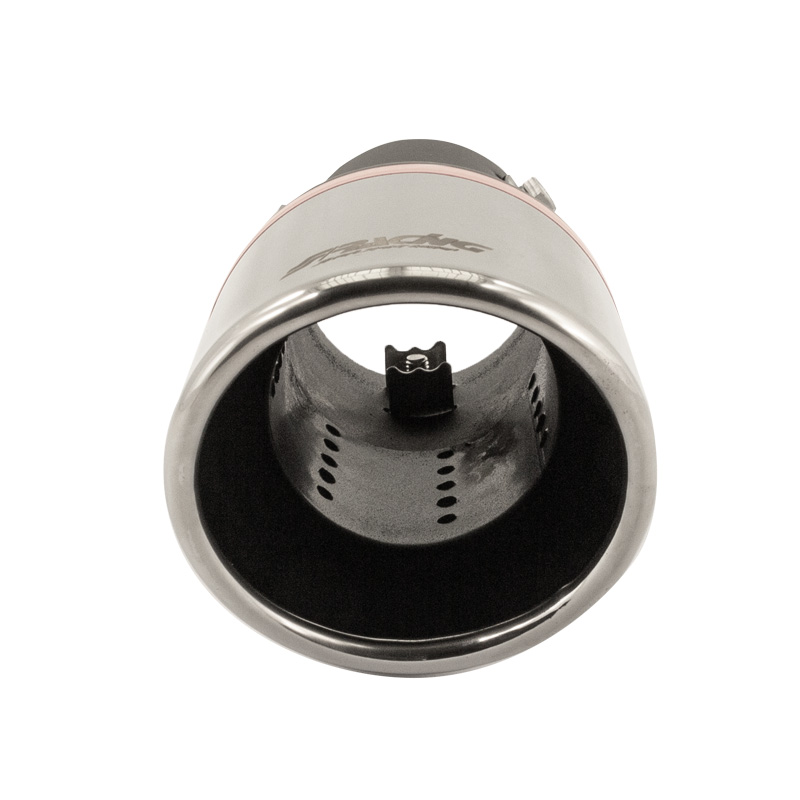 Simoni Racing Embout d'Échappement Rond/Oblique Inox - Ø90xL175mm - Montage ->57mm