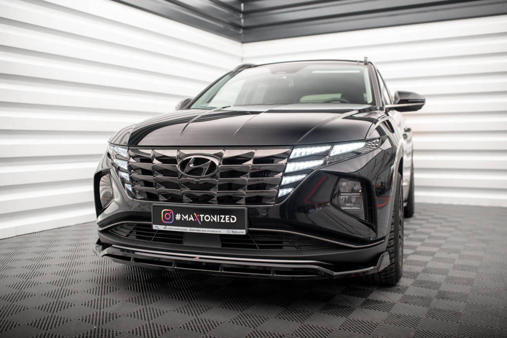 Voorspoiler V.2 Hyundai Tucson Mk4 2020 -  Maxton Glans Zwart