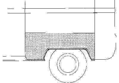 sparbordrand, rechts VW T2, 1968-1979