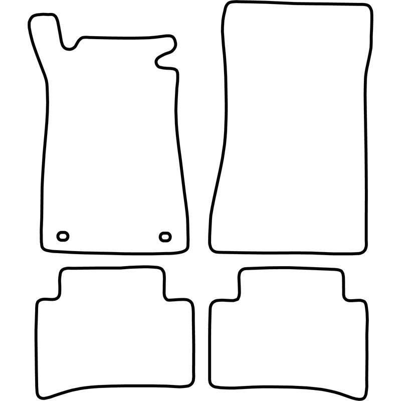 Set de tapis de sol en velours sur mesure pour Mercedes Classe C W202 1993-2000