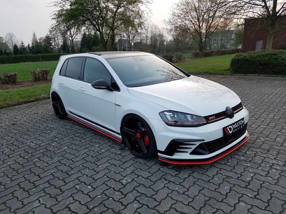 Voorspoiler VW Golf 7 GTI Clubsport Glans Zwart