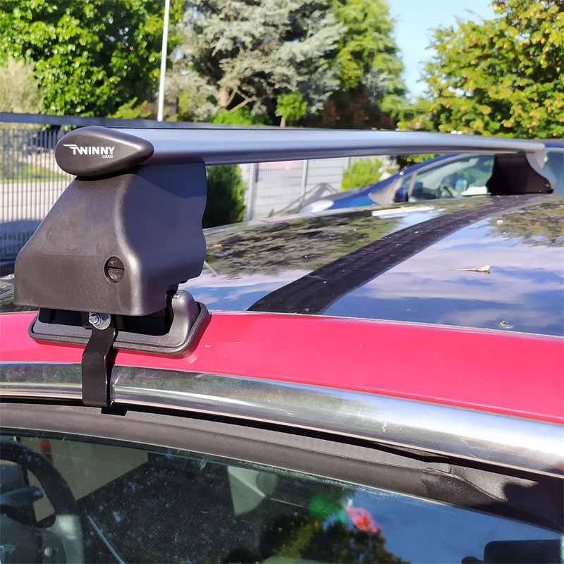 Jeu de barres de toit Twinny Load Aluminium Fly Bar sur mesure pour Tesla Model 3