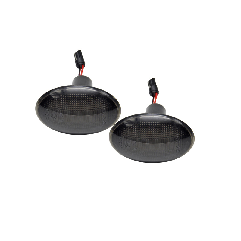 Set de Clignotants Latéraux LED sur mesure pour Mini R55 Clubman / R56 / R57 Cabrio / R58 Coupe / R59 Roadster - Fumée - incl. Feux Dynamiques