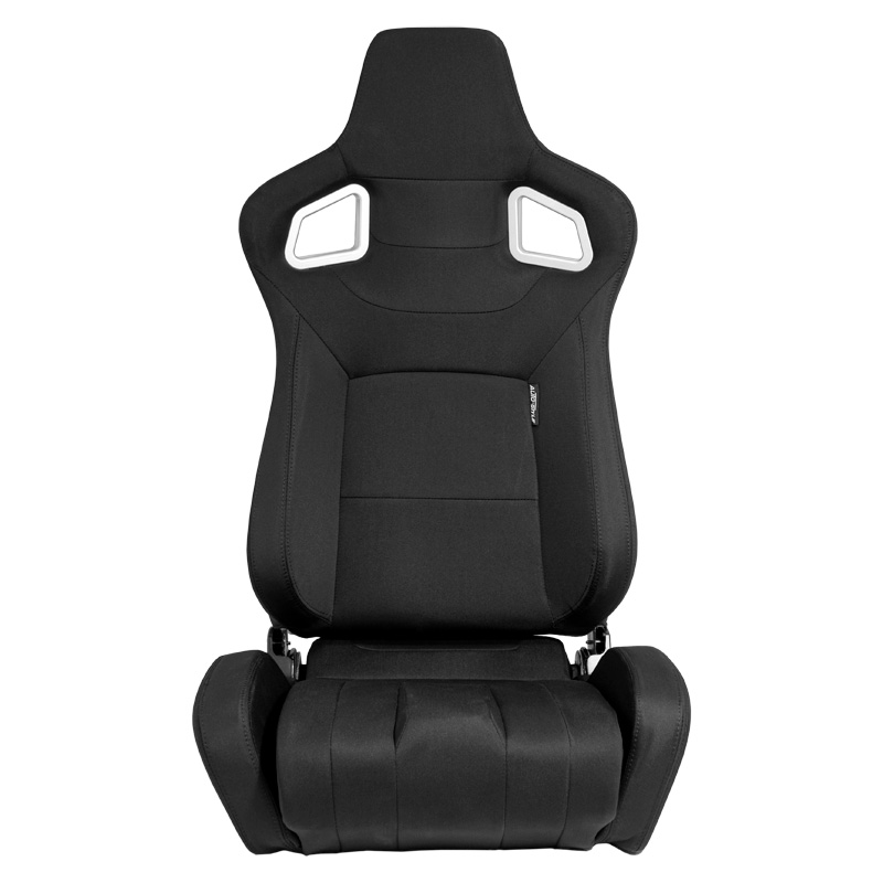 Siège baquet 'RS6-II' - Tissu Noir - Dossier réglable - incl. glissières