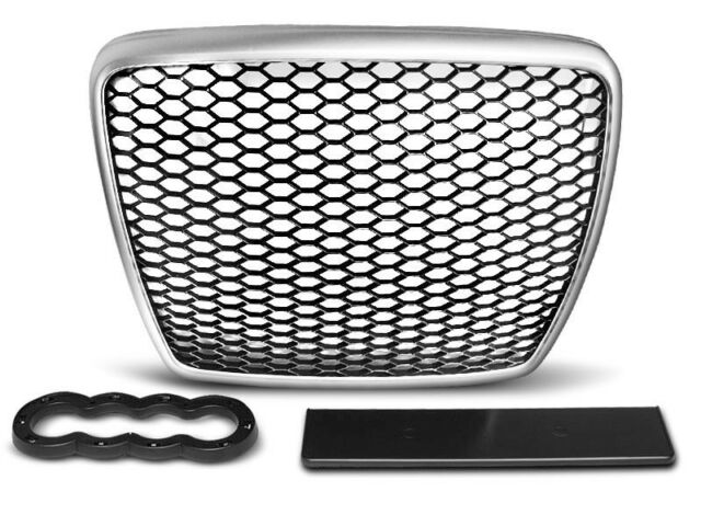 Grille Audi A6 4F2 C6 (2007-2011) RS Design Matte Black Embleeml