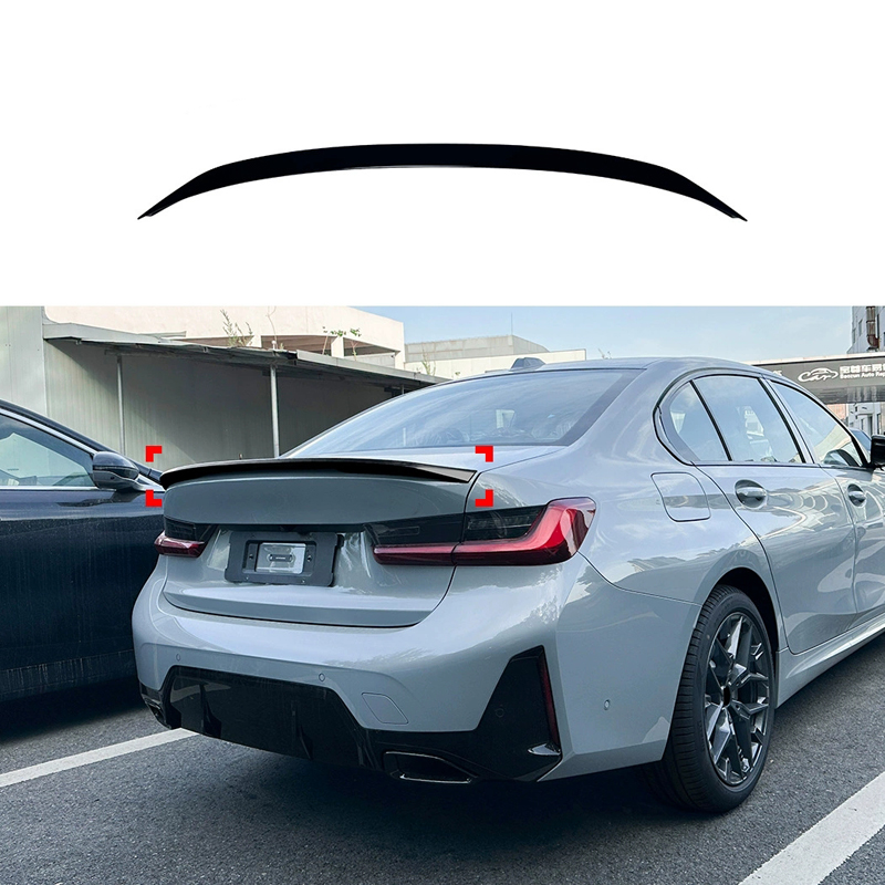 Spoiler arrière sur mesure pour BMW Série 3 G20 Sedan 2019- (ABS Noir Luisant)