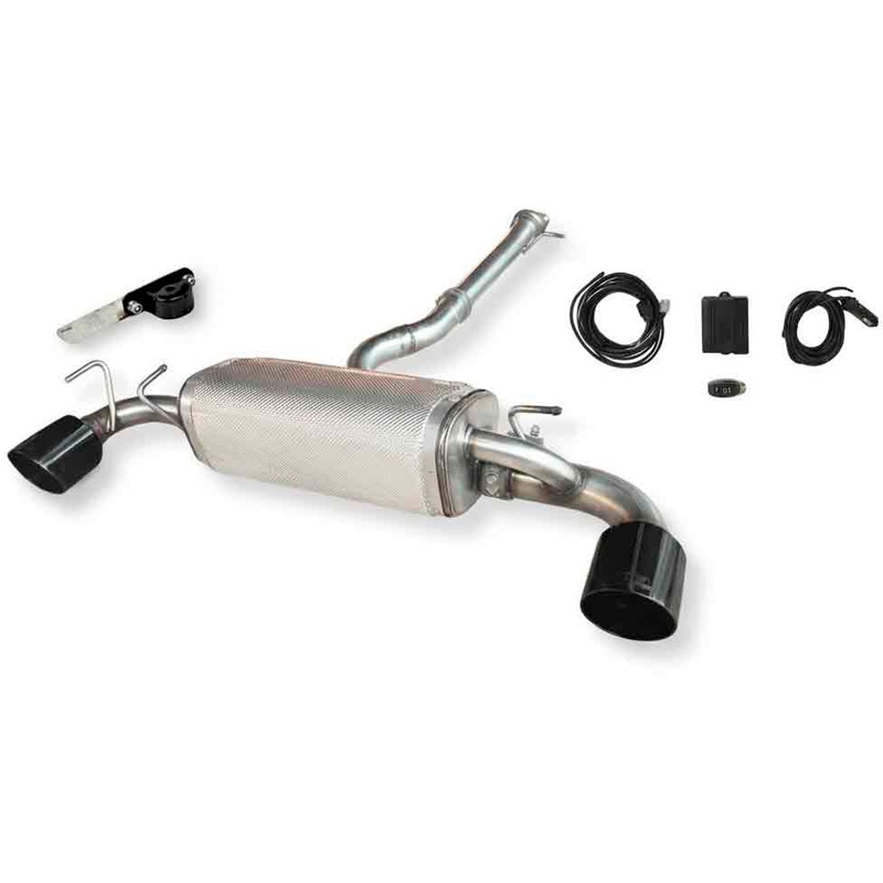 Ulter Sport Échappement inoxydable double sur mesure pour Toyota GR Yaris Mk2 2024- 206kW 2x115mm inox noir