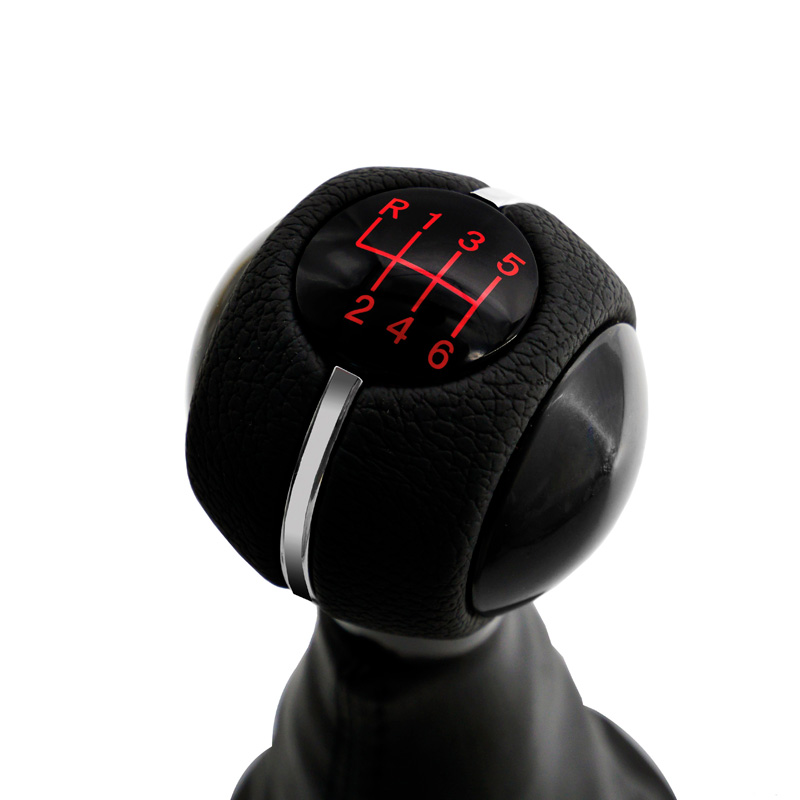 Simoni Racing Pommeau de Vitesse OEM sur mesure pour Mini Cooper, Clubman & Countryman F54/55/56/60 - Noir incl. Rouge Schéma de Passage des Vitesses