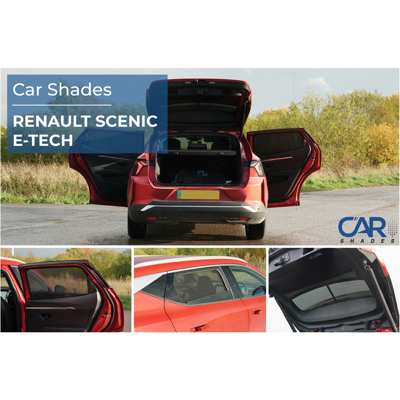 Set de Car Shades sur mesure pour Renault Scénic E-Tech 2024- (4-pièces)