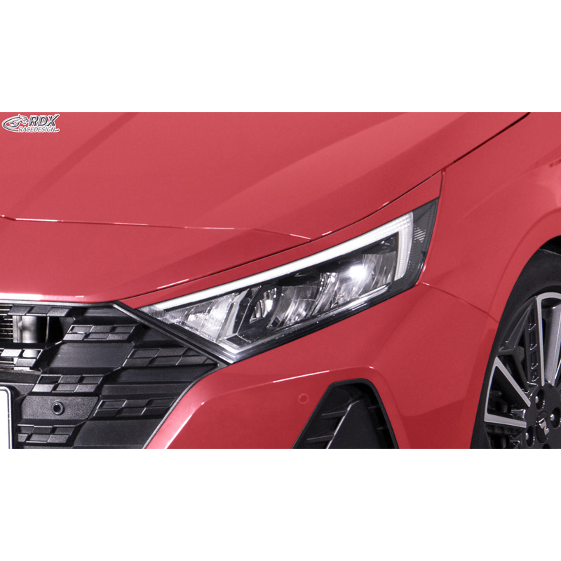 RDX Spoilers de phares sur mesure pour Hyundai i20 2020- (ABS)