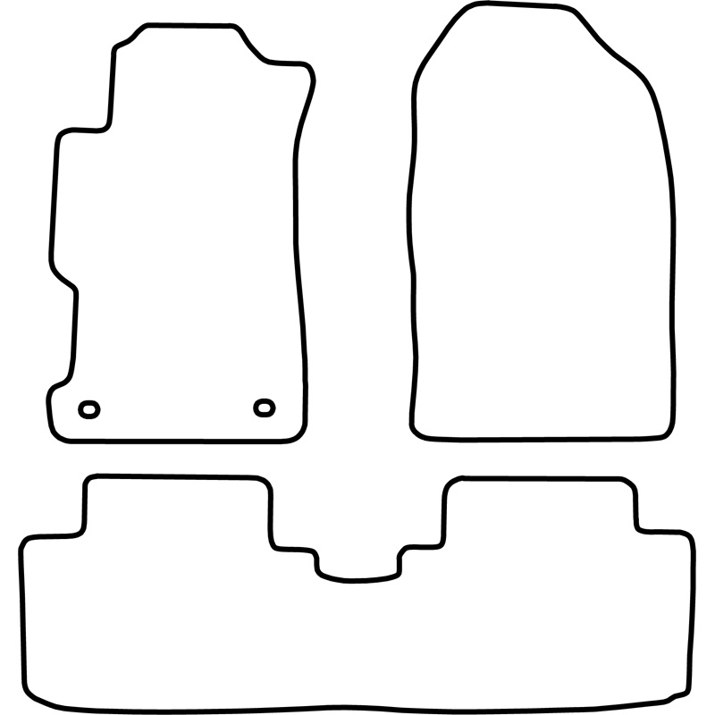 Set de tapis de sol sur mesure pour Honda Civic Coupe 2001-2005