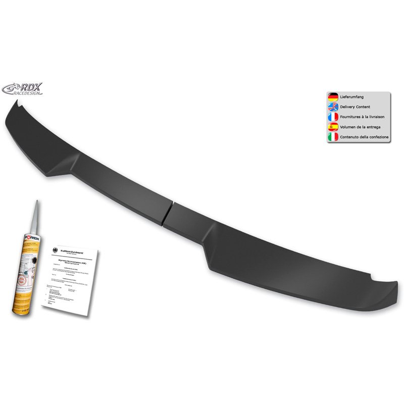 Becquet de toit sur mesure pour Volkswagen Caddy V Box/MPV 2020- (avec 2 portes arrières) (PU)