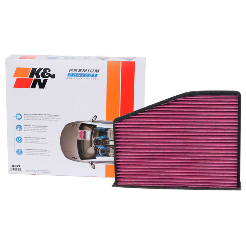 K&N Filtre à Air d'Habitacle Jetable Premium sur mesure pour Volkswagen/Skoda divers modèles (DVF5071)
