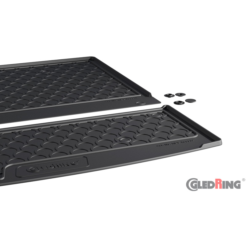 Gledring Coquille coffre-arrière Rubbasol (caoutchouc) sur mesure pour Peugeot 5008 III Hybrid 2024- (7 Personnes)