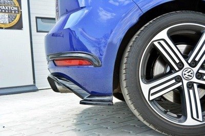 Zijdiffusers VW Golf 7.5 R Facelift Glans Zwart