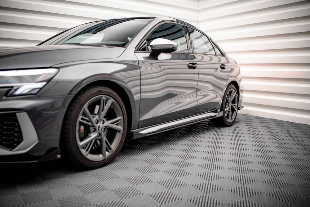 Street Pro Zijskirts met Canards Audi A3 S-Line/S3 8Y