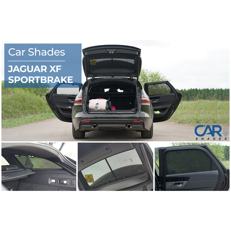 Set de Car Shades sur mesure pour Jaguar XF II (X260) Sportbrake 2017- (6-pièces)