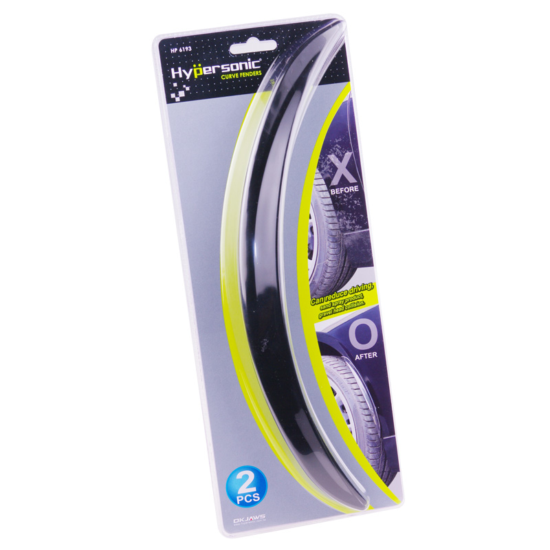 Extensions de garde-boue / bavettes universelles - Noir - Élastique - Set de 2 pièces