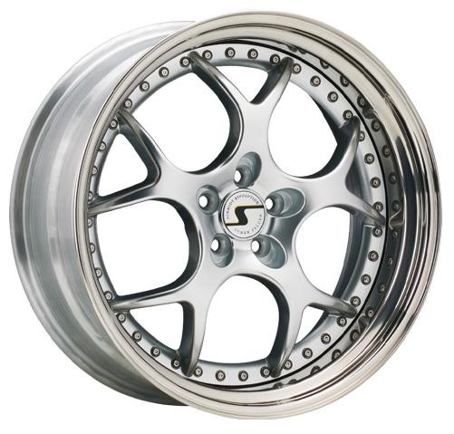 Schmidt VN Line roues (stappenrand) 3dlg d argent 9,5 - 10x18