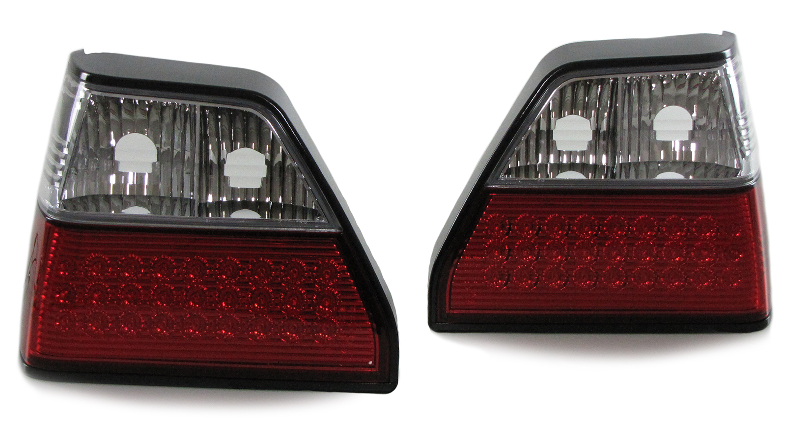 Feux arriere VW Golf II LED rouges/blanc cristal