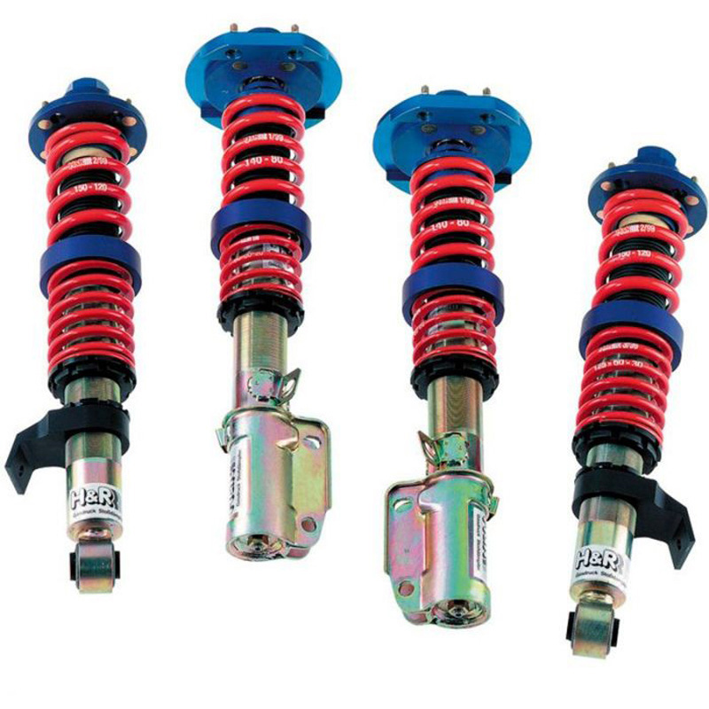 H&R Kit Combiné fileté Monotube sur mesure pour Skoda Octavia (NX) Combi/Sedan 1.4 TSi iV/RS 1.4 TSI iV & Seat/Cupra Leon (KL) Sportstourer 1.4 e-Hybrid (Jambe de Force ø55mm) 2020- AF35-60/AR45-70mm (Charge essieu depuis 1001kg) (Multibras)
