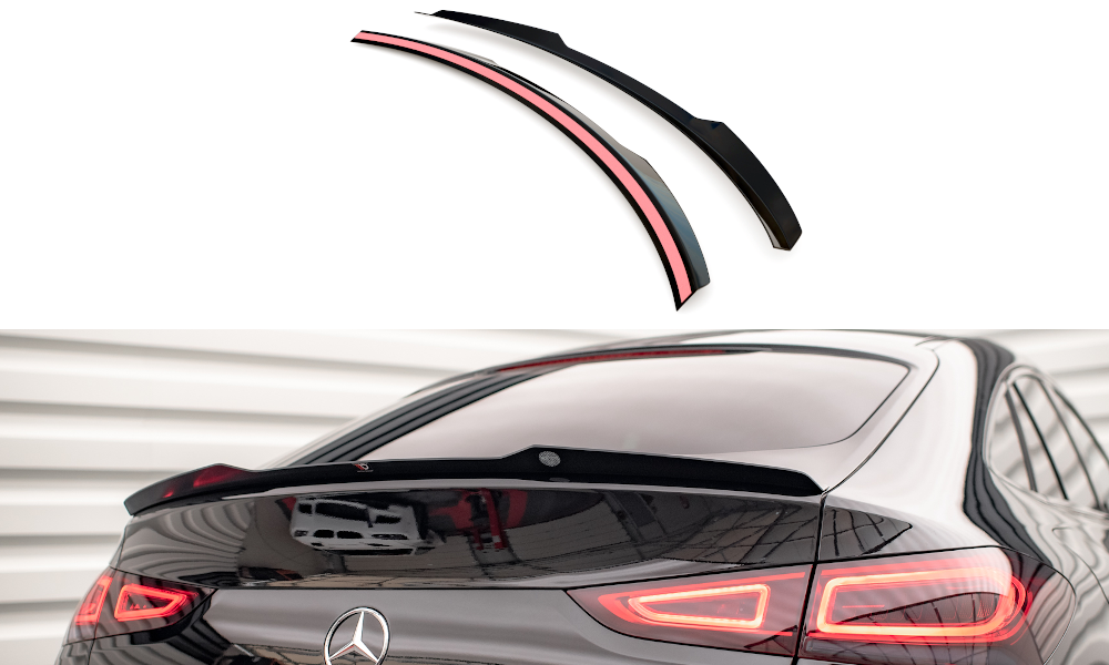 Spoiler Mercedes GLE Coupe AMG Pakket W167 Maxton Glans Zwart