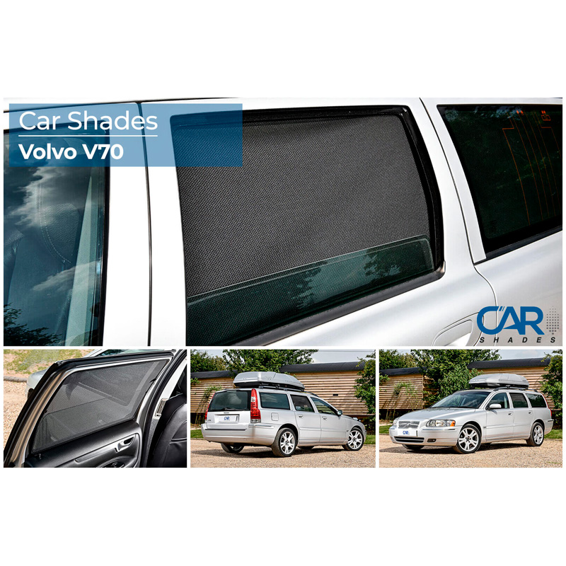 Set de Car Shades (portes arrières) sur mesure pour Volvo V70 Station 2007- / XC70 2007- (2-pièces)