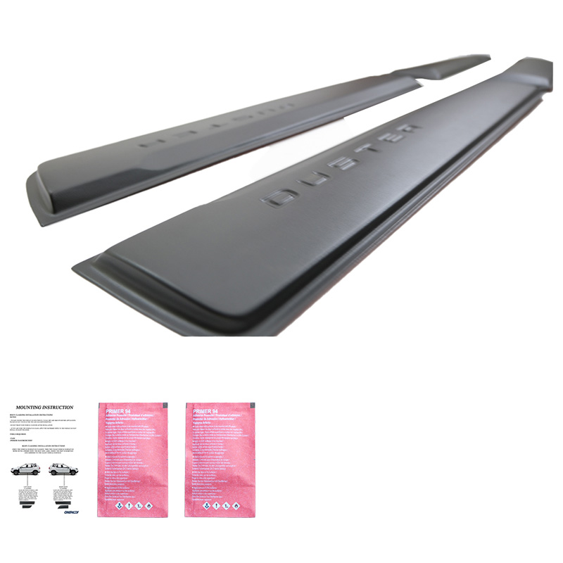 Jeu de baguettes de porte sur mesure pour Dacia Duster II 2018-2024 - Noir mat