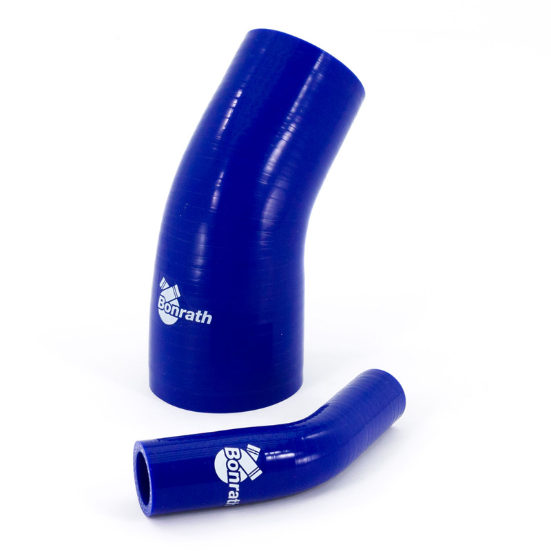 Bonrath Durite Silicone réducteur coudé 45 degré - Longueur: 50mm - Ø38>32mm