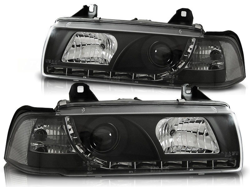 Phares BMW E36 coupe Dayline Yeux du Diable noire