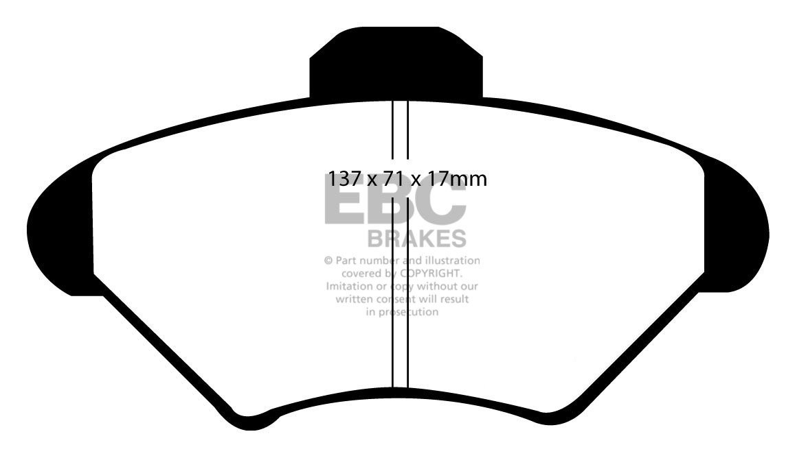 EBC Brakes VOLVO 940 2.3 90-97 Remblokken achterzijde greenstuff