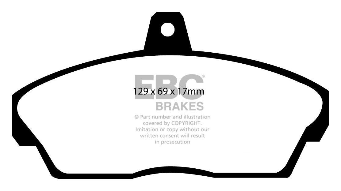 EBC Brakes ROVER 200 1.4 95-2000 Remblokken voorzijde greenstuff