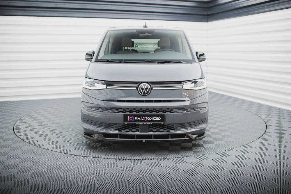 Voorspoiler V.2 Volkswagen Multivan T7 Maxton Glans Zwart